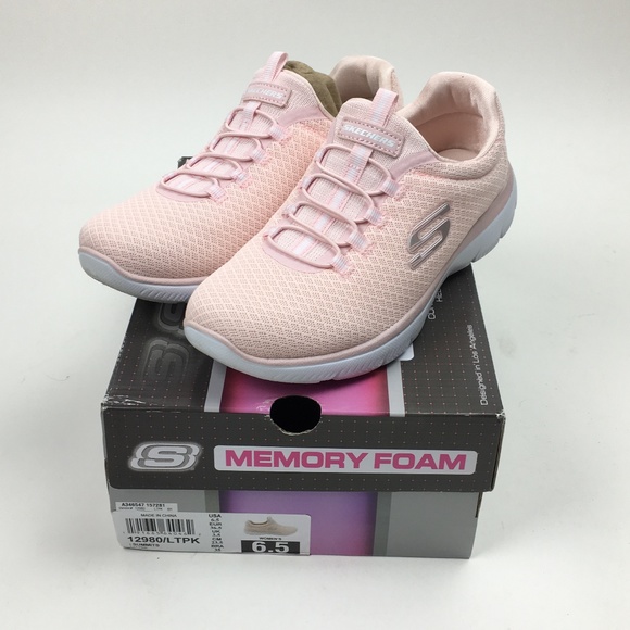 skechers summits mesh bungee lace trainers